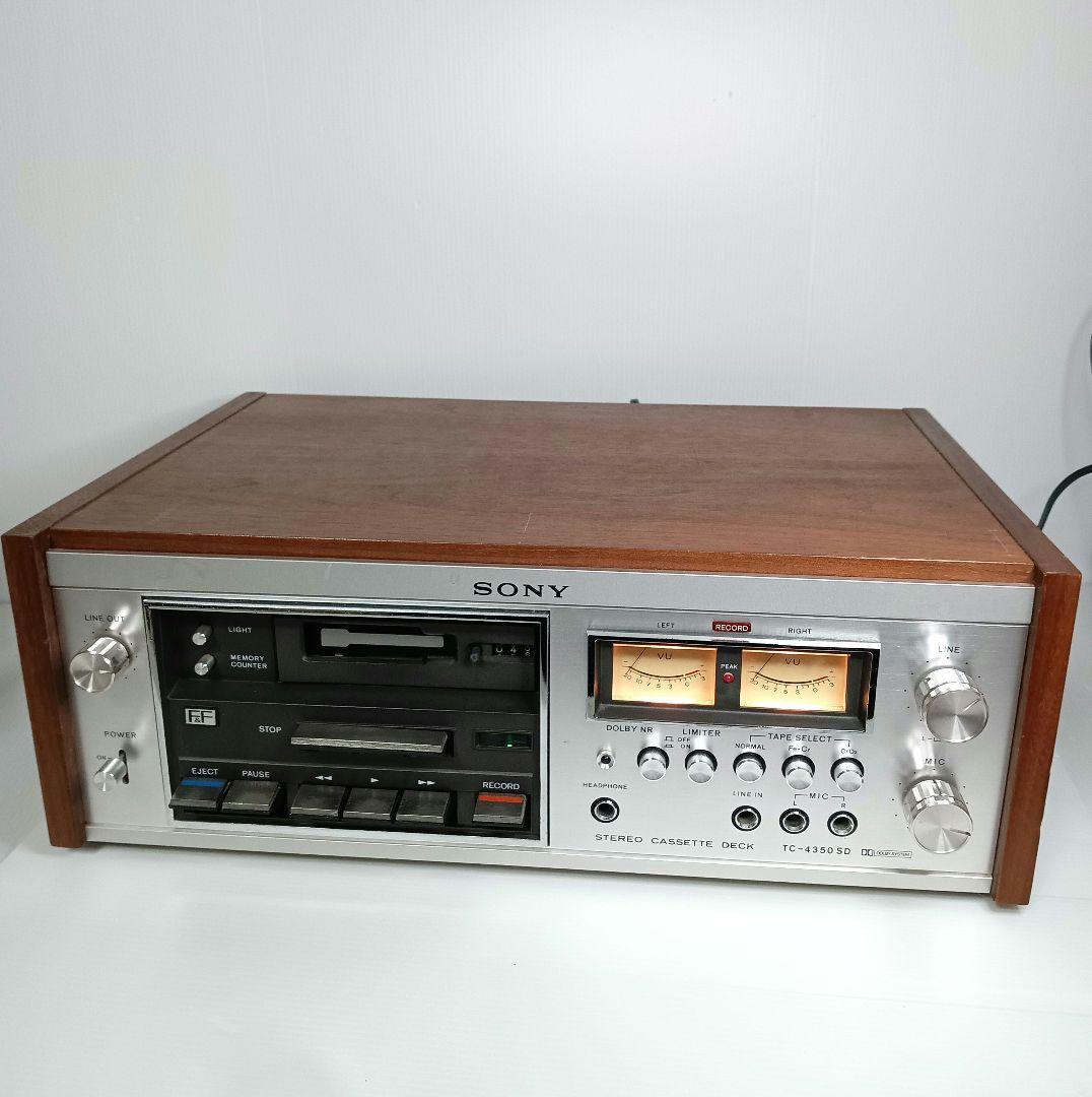 希少 動作品 1974年 SONY ソニー TC-4350SD カセットデッキ 音響機器