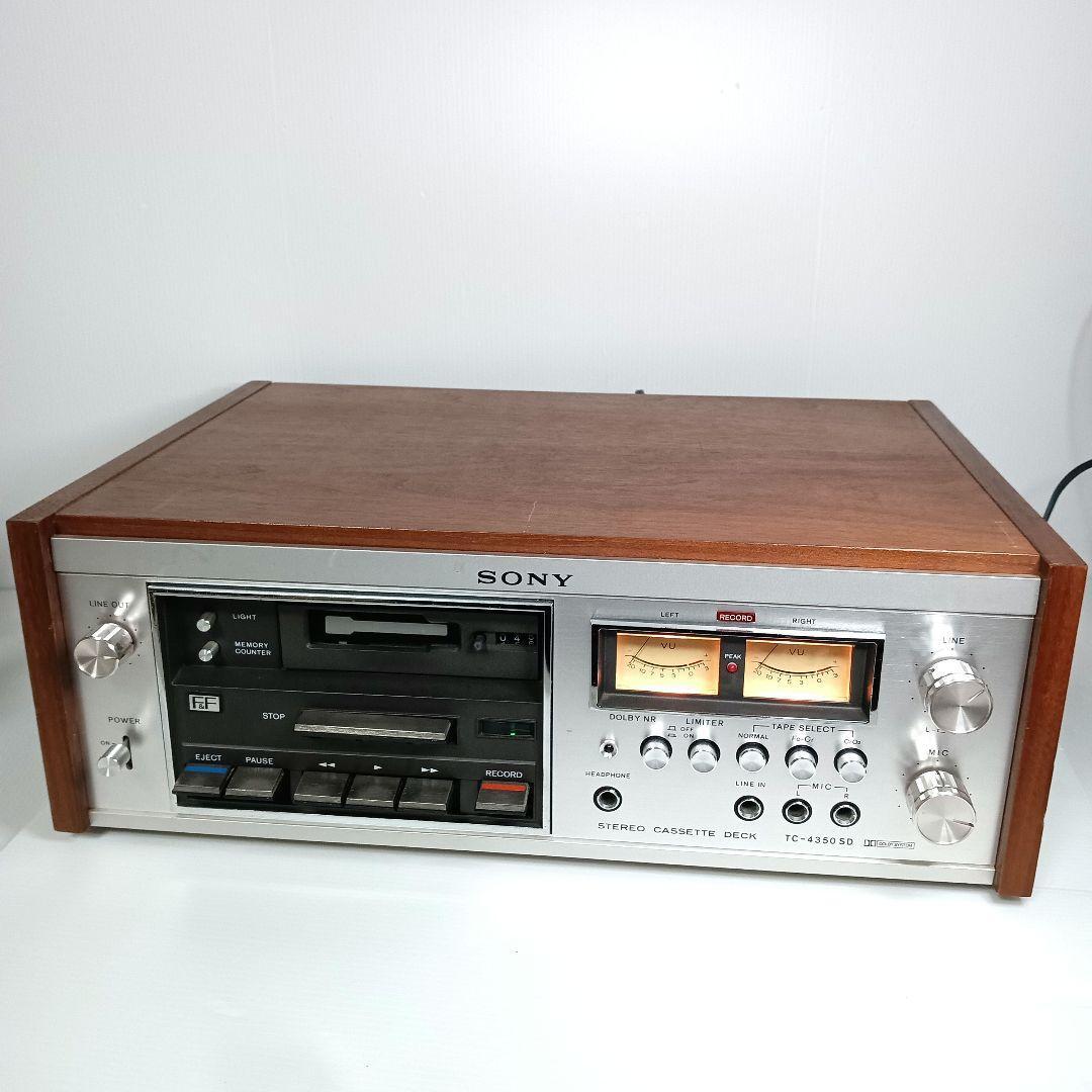 希少 動作品 1974年 SONY ソニー TC-4350SD カセットデッキ 音響機器
