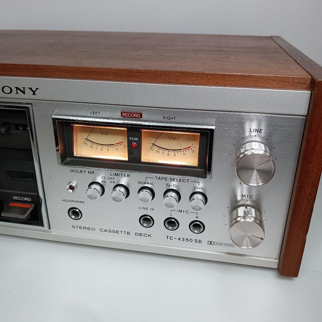 希少 動作品 1974年 SONY ソニー TC-4350SD カセットデッキ 音響機器