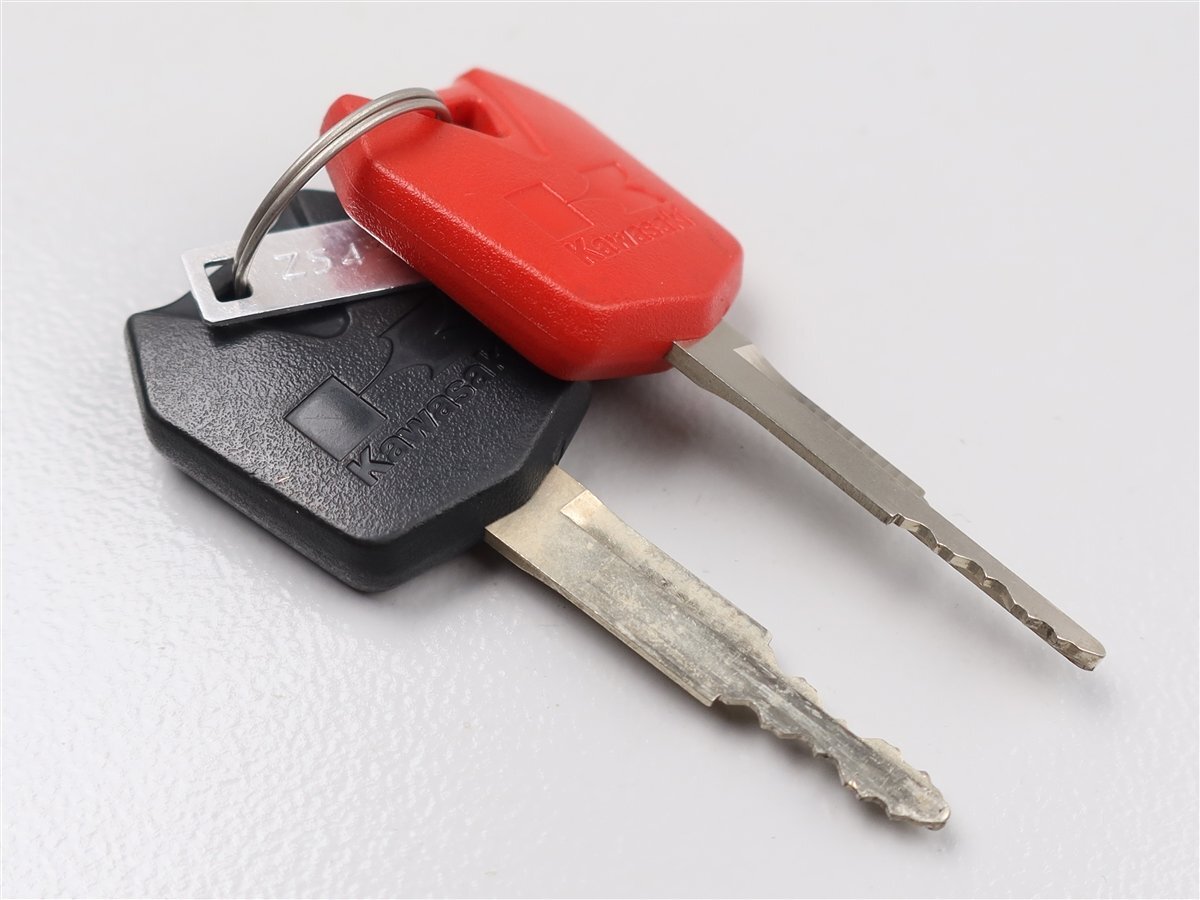 ♪ZX-12R/B3 純正 イモビ付 キーセット＆ECU 鍵2本/シリンダー3種