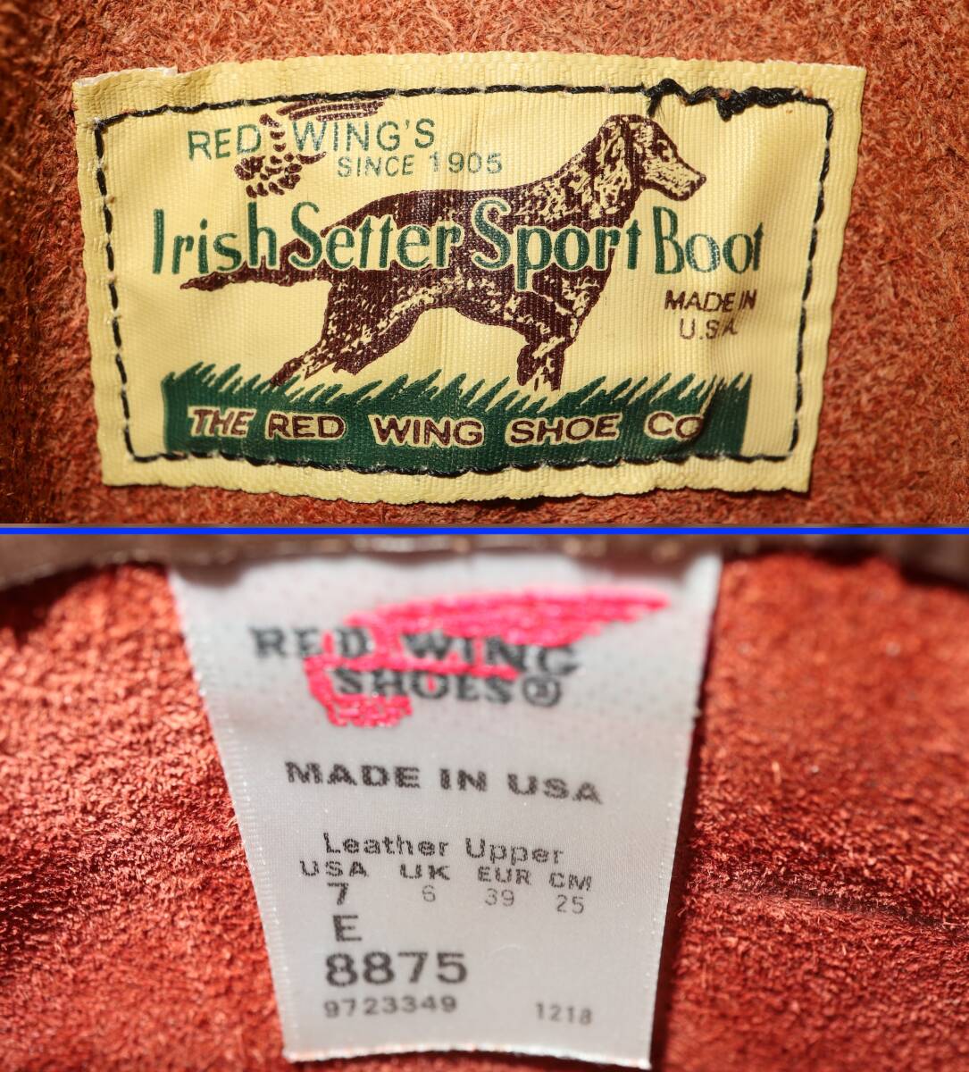 犬タグ復刻 REDWING レッドウィング 8875 オロラセット アイリッシュ