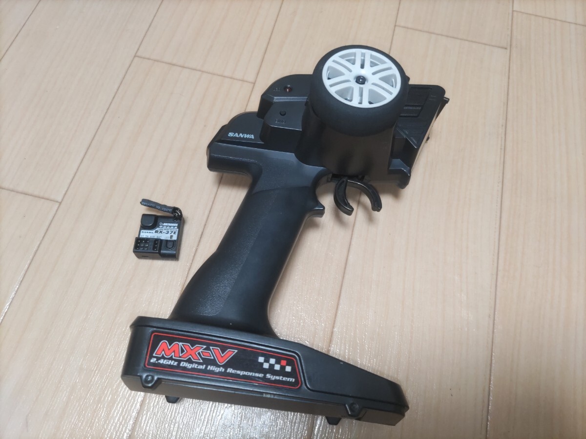サンワ プロポ MX-V 2 4GHz 受信機 RX-37E 送受信機セット 中古品