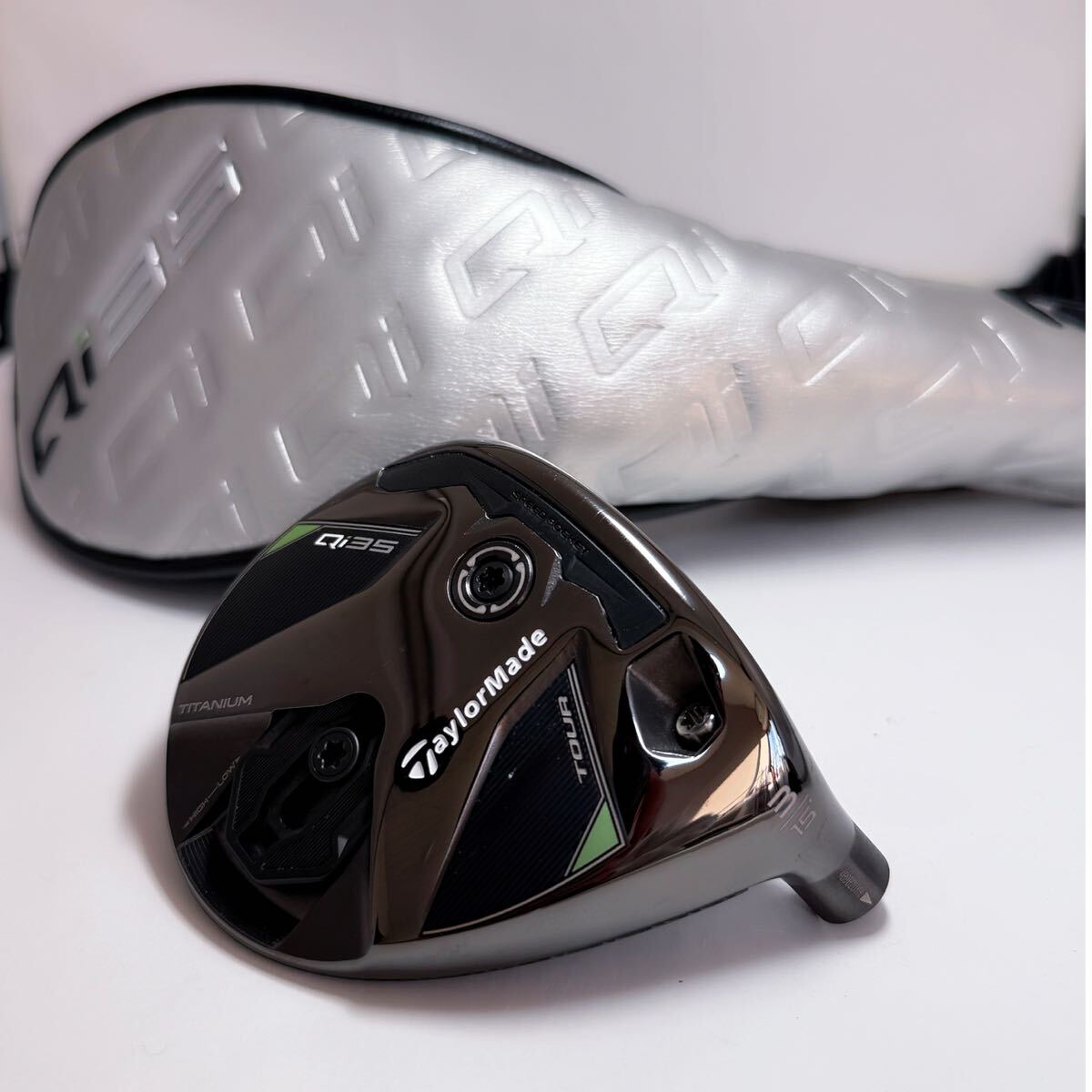Qi35 TOUR 3w 15° テーラーメイド フェアウェイウッド ヘッドとカバー