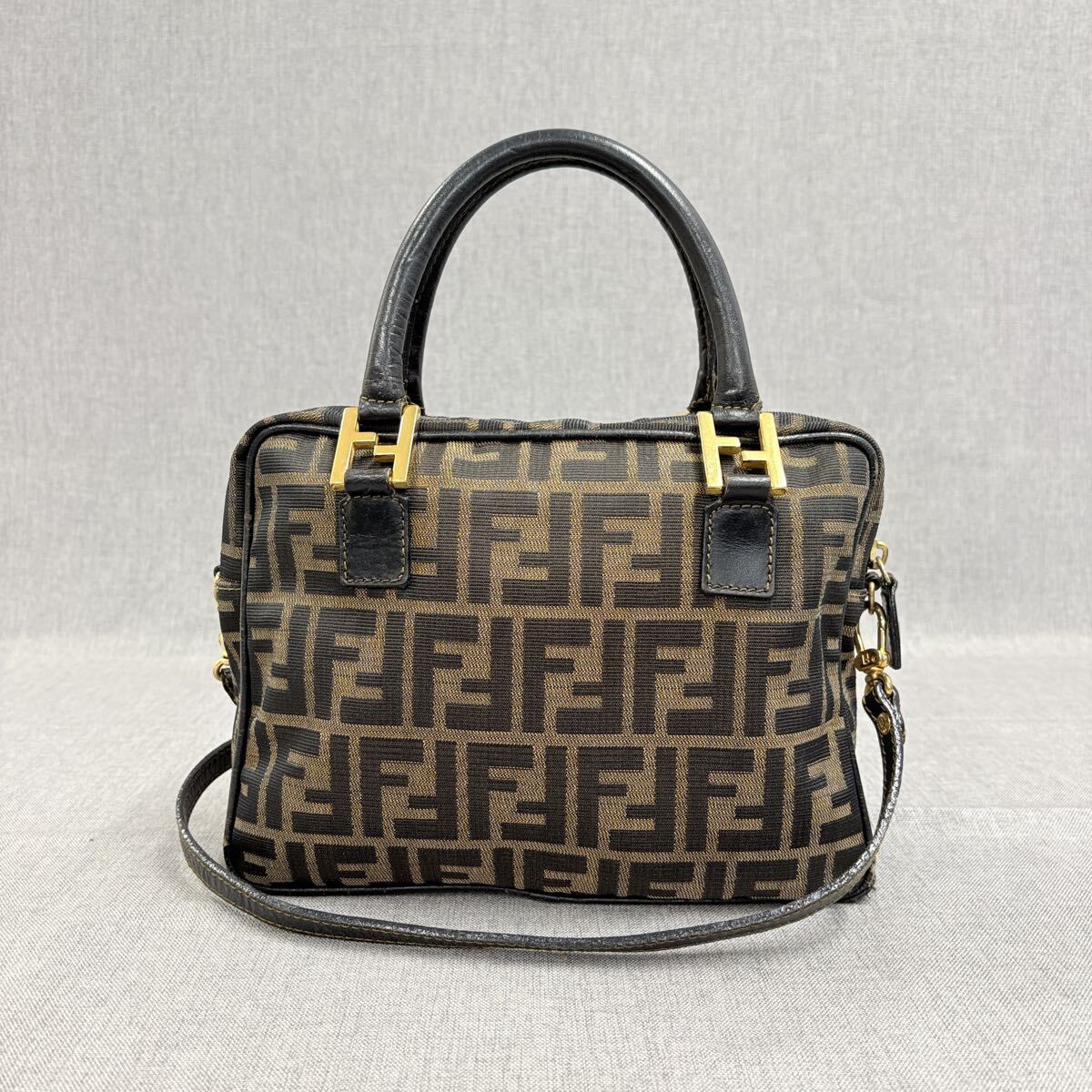 FENDI フェンディ ズッカ柄 2way ハンドバッグ ショルダーバッグ