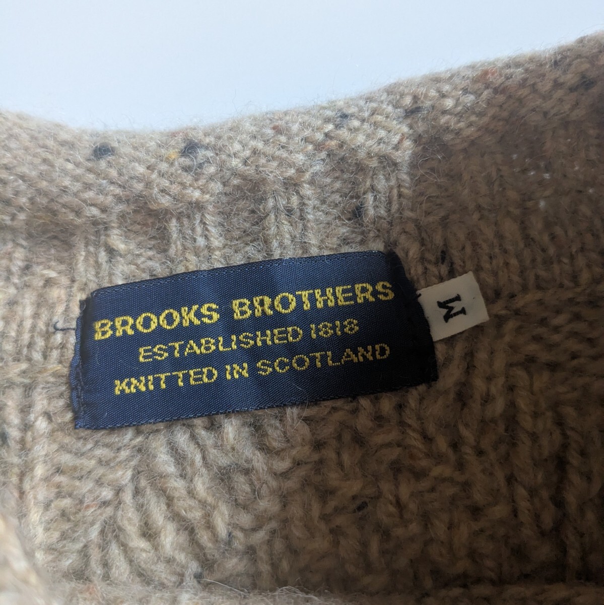 80s ヴィンテージ BROOKS BROOKS スコットランド製 セーター ロール
