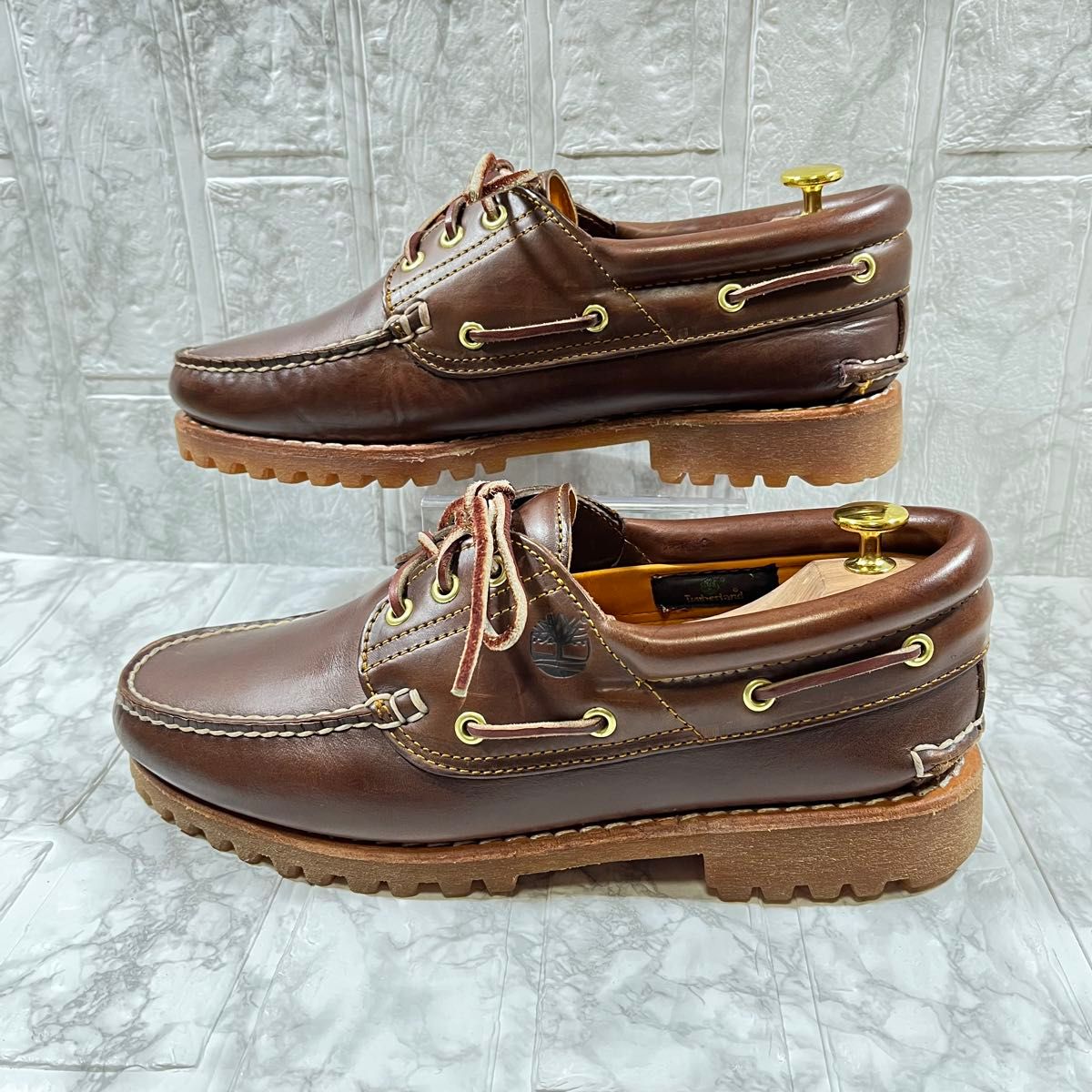 Timberland 3eyes デッキシューズ US9W モカシン 3アイレット 27