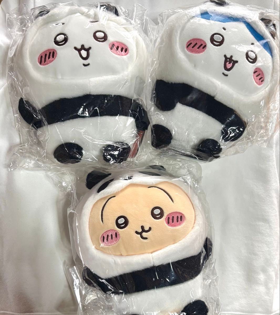 ちいかわ パンダなぬいぐるみ 3点セット ちいかわ ハチワレ うさぎ