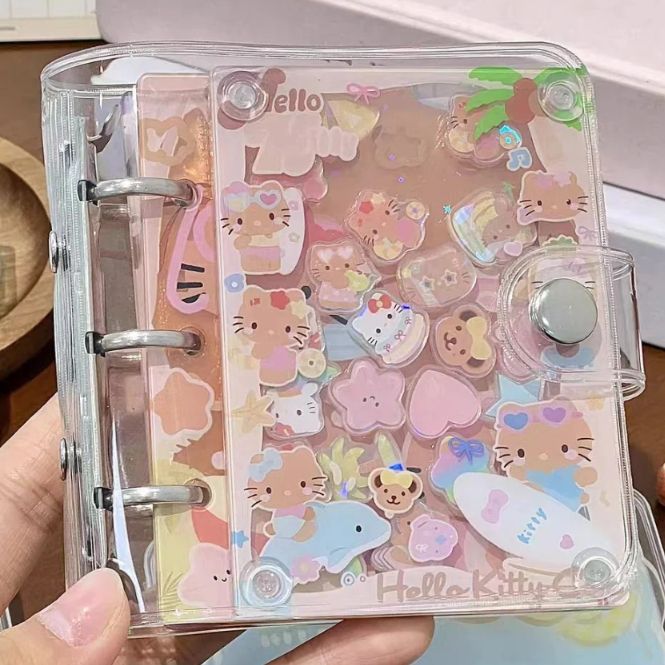 シャカシャカ シール帳 ハローキティ 推し活 ボンボンドロップシール