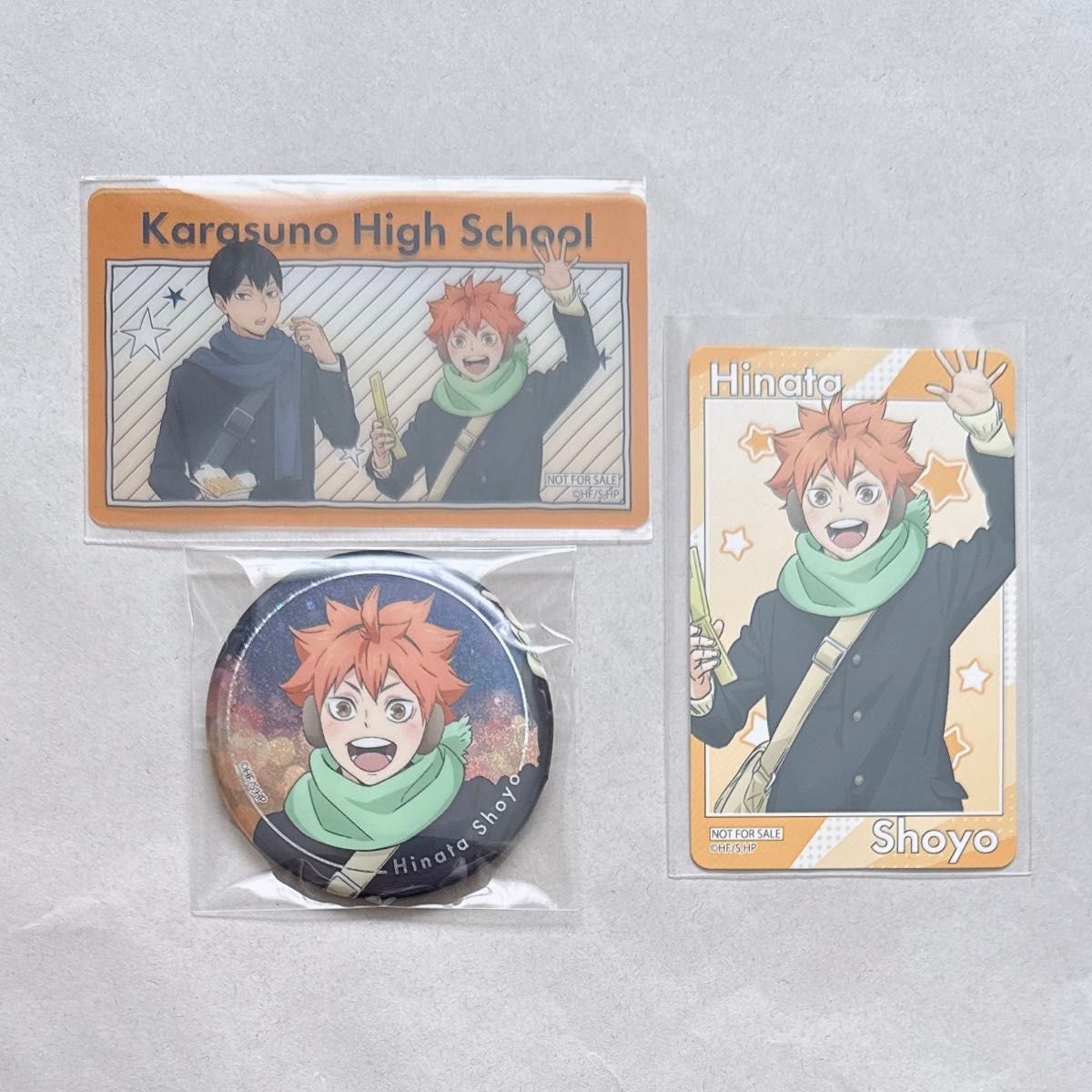 ハイキュー!! コスモワールド ホログラム缶バッジ 日向翔陽 28点