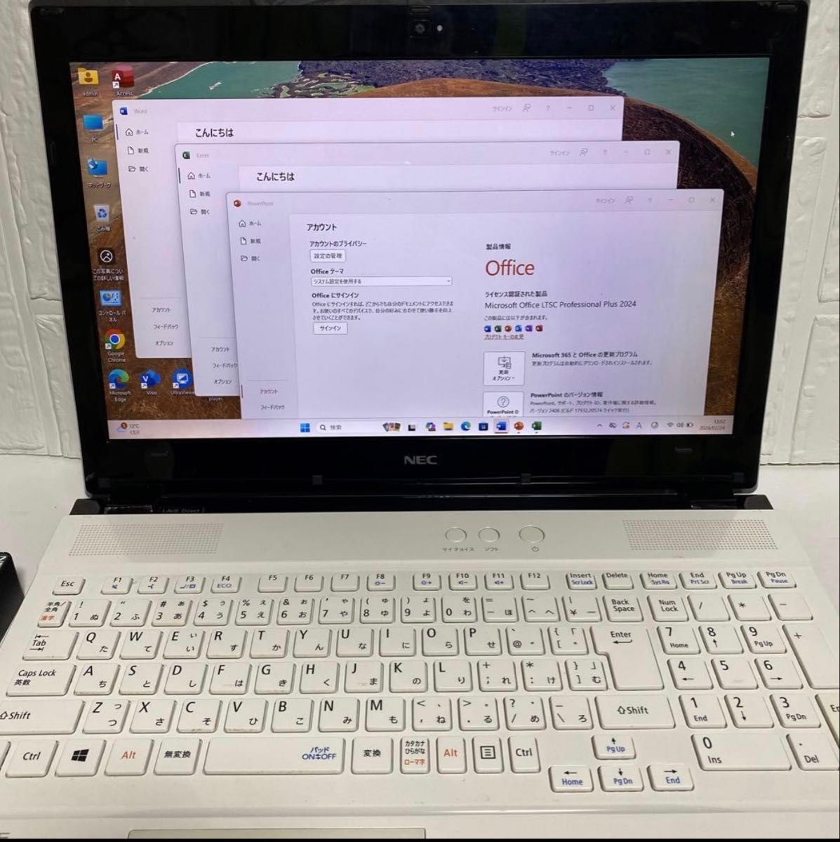 Windows11 オフィス2024年 FHD SSD メモリ8GB 美品NEC｜Yahoo!フリマ