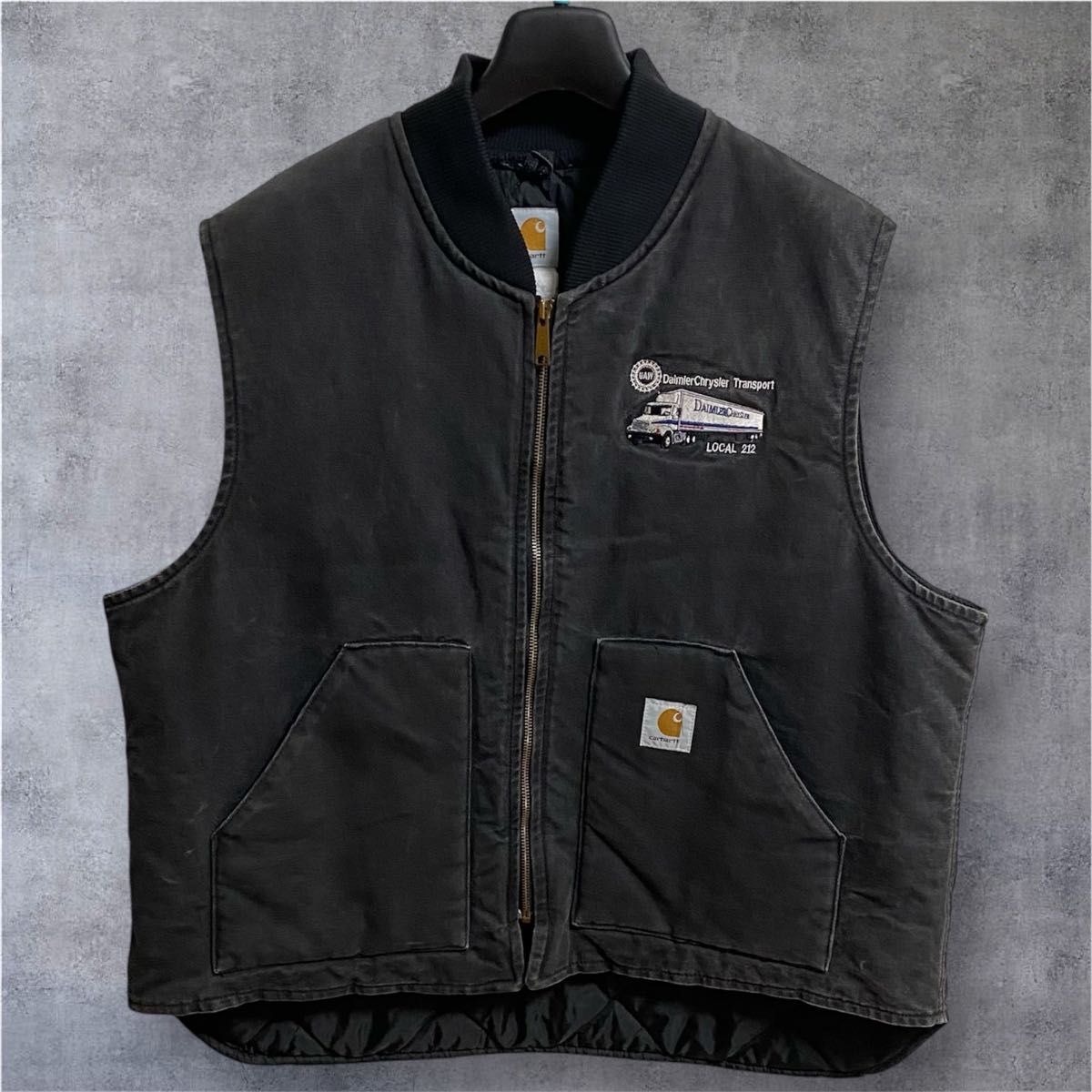 星タグ 90s USA製 ブラック BLK フェード スミクロ 腰ゴム ベスト