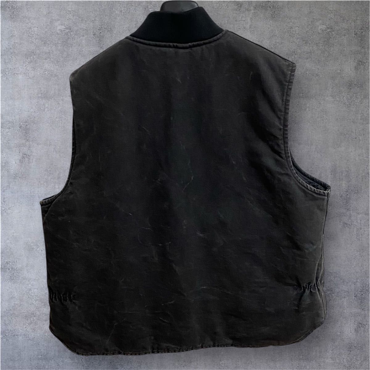 星タグ 90s USA製 ブラック BLK フェード スミクロ 腰ゴム ベスト