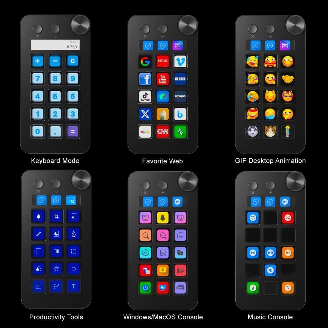 ストリームコントローラーデック ショートカットキーボード 左手