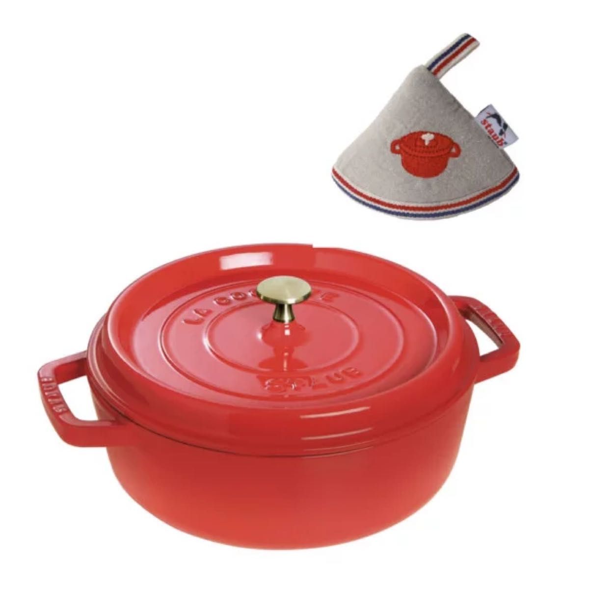 新品未開封 国内正規品 ストウブ Staub シャローココットラウンド