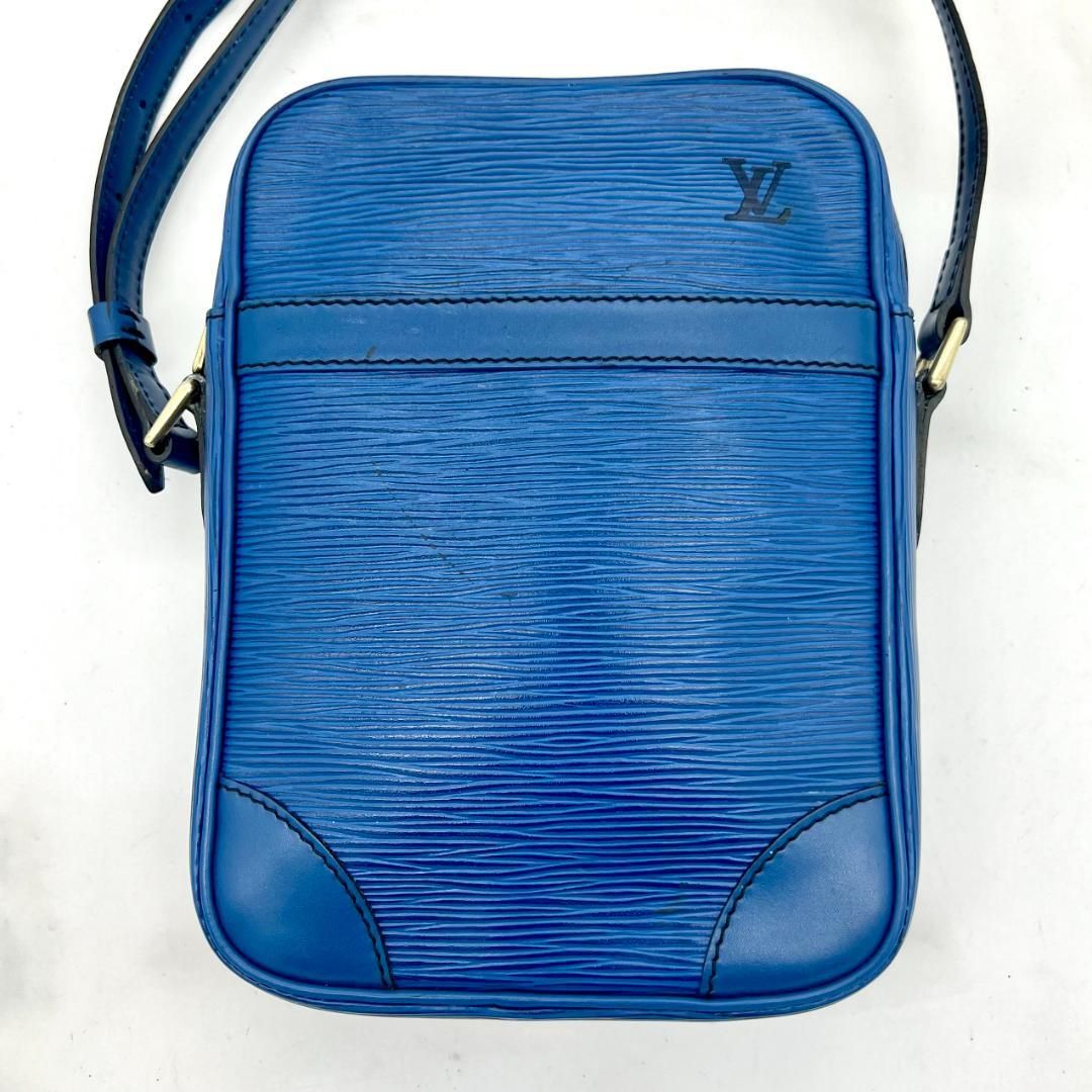 ルイヴィトン エピ ダヌーブ ショルダーバッグ ブルー 斜め掛け 男女
