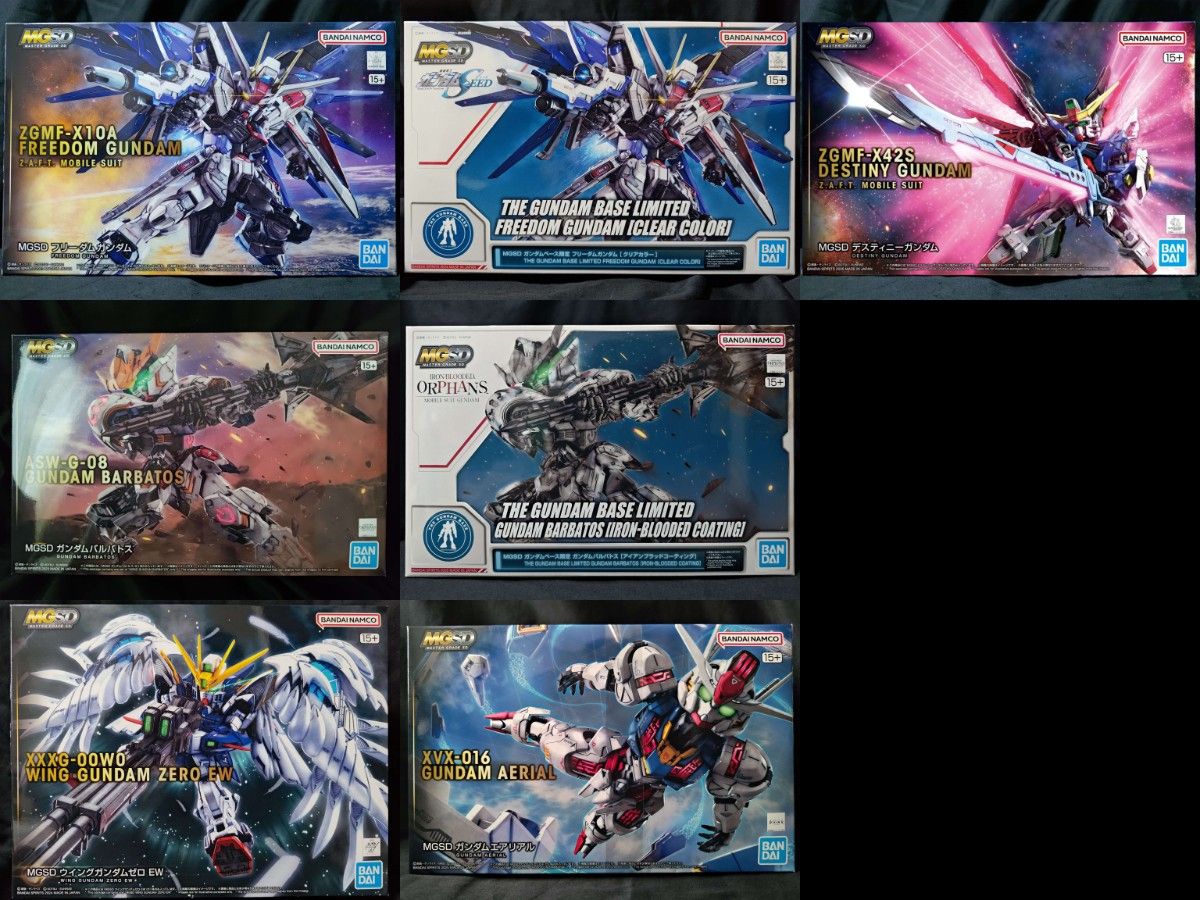 MGSD フルセット デスティニーガンダム ウイングガンダムゼロEW
