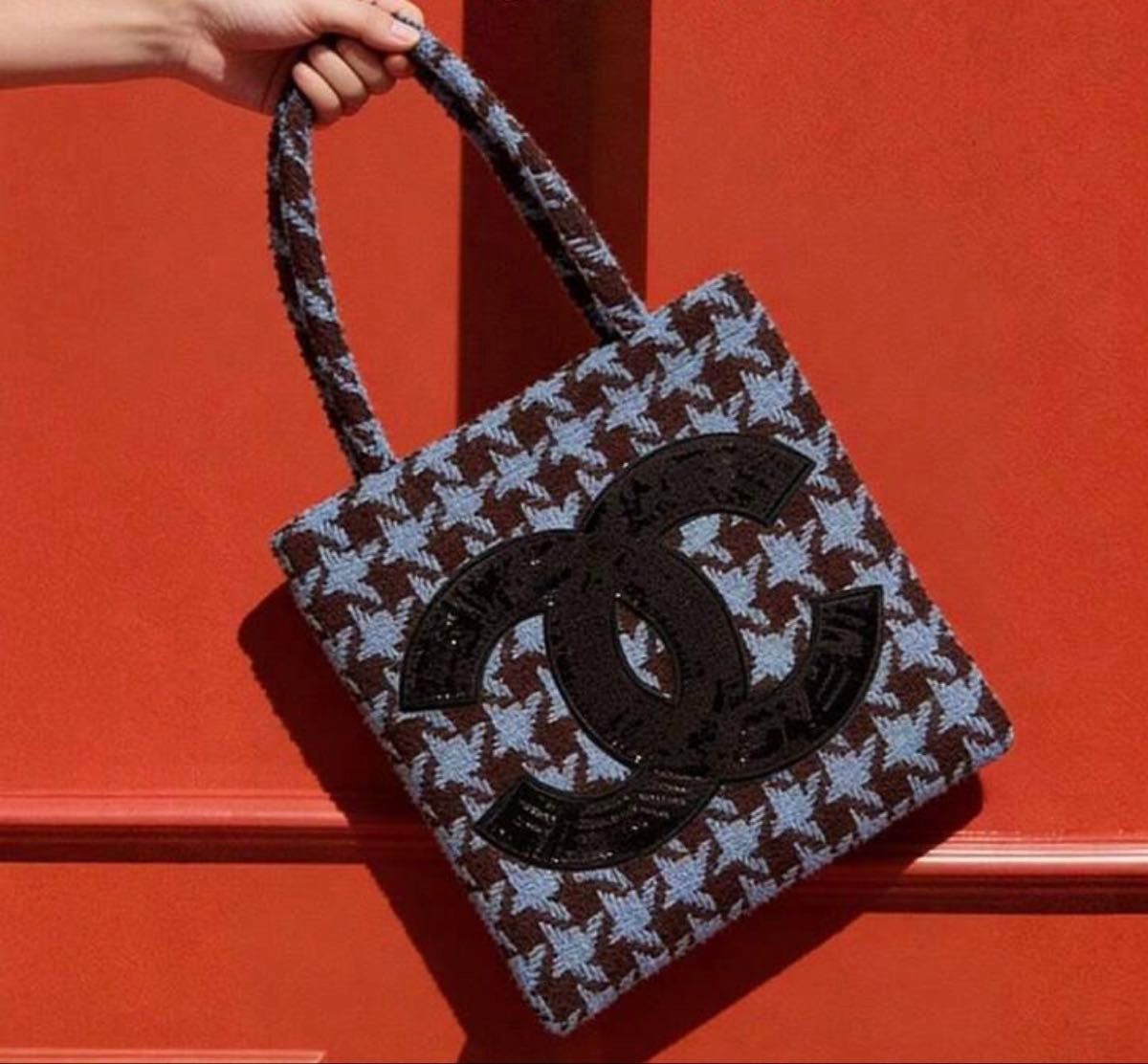 ま*き様 CHANEL トートバッグ フリル ビッグココ シャネルノベルティ