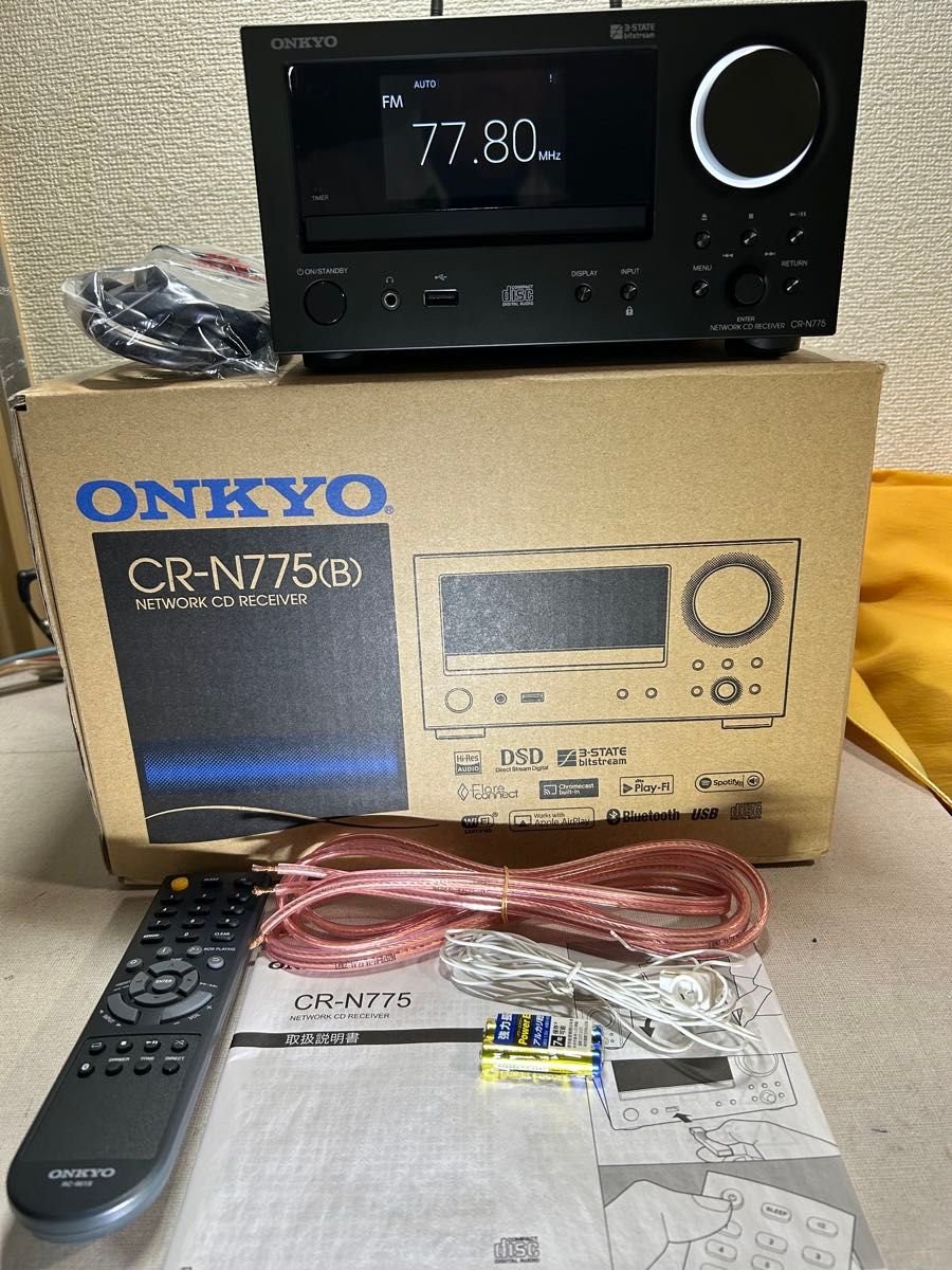 X16 整備極美品 ONKYO CR-N775 (B) ハイレゾ対応ネットワークCD