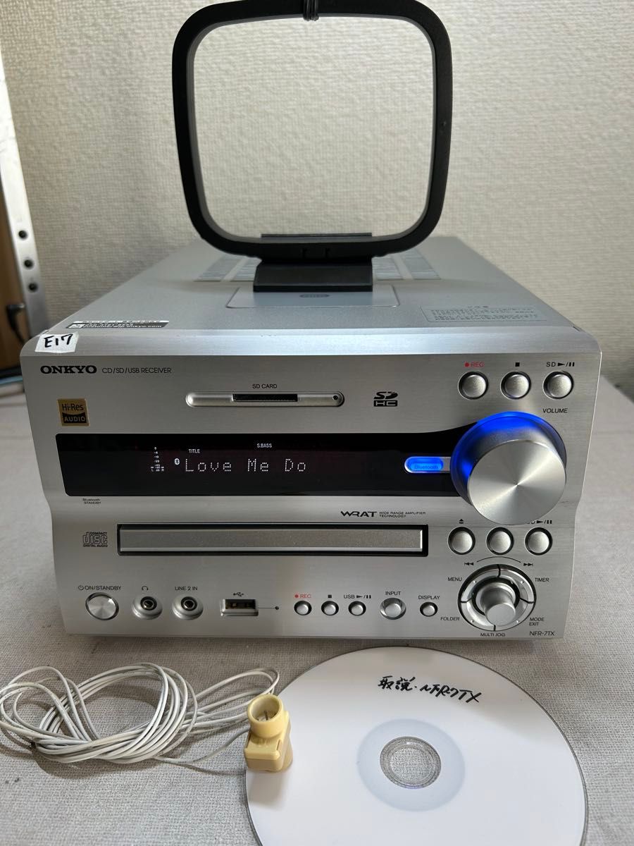 E17 整備品 ONKYO NFR-7TX ハイレゾ 対応CD/SD/USB/Bluetooth