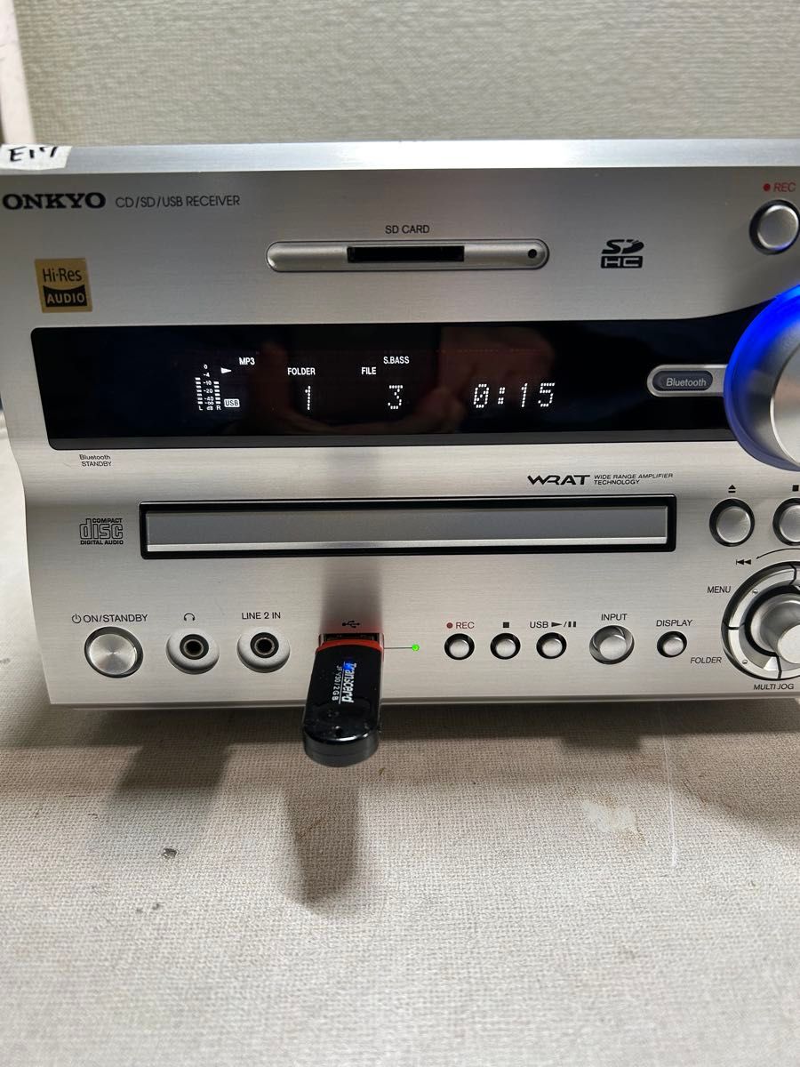 E17 整備品 ONKYO NFR-7TX ハイレゾ 対応CD/SD/USB/Bluetooth
