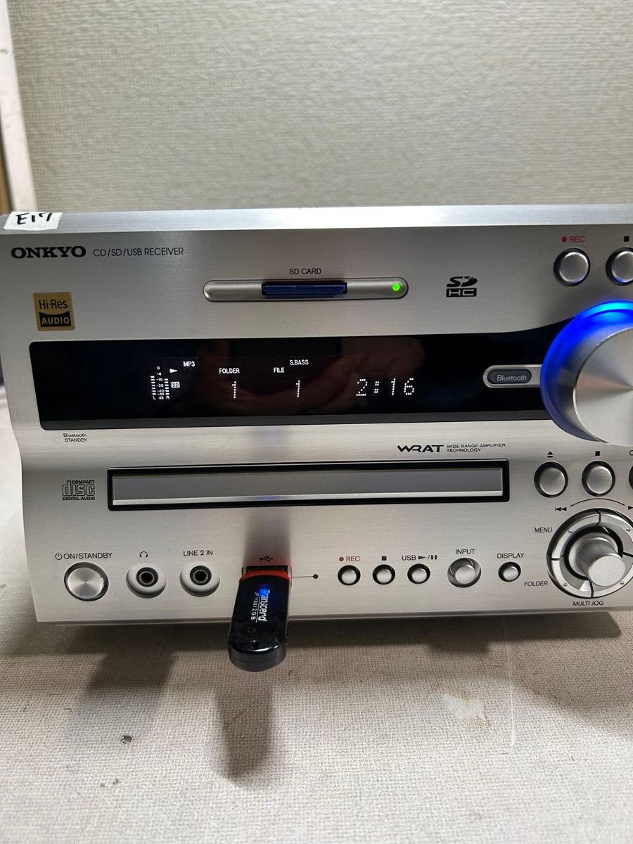 E17 整備品 ONKYO NFR-7TX ハイレゾ 対応CD/SD/USB/Bluetooth