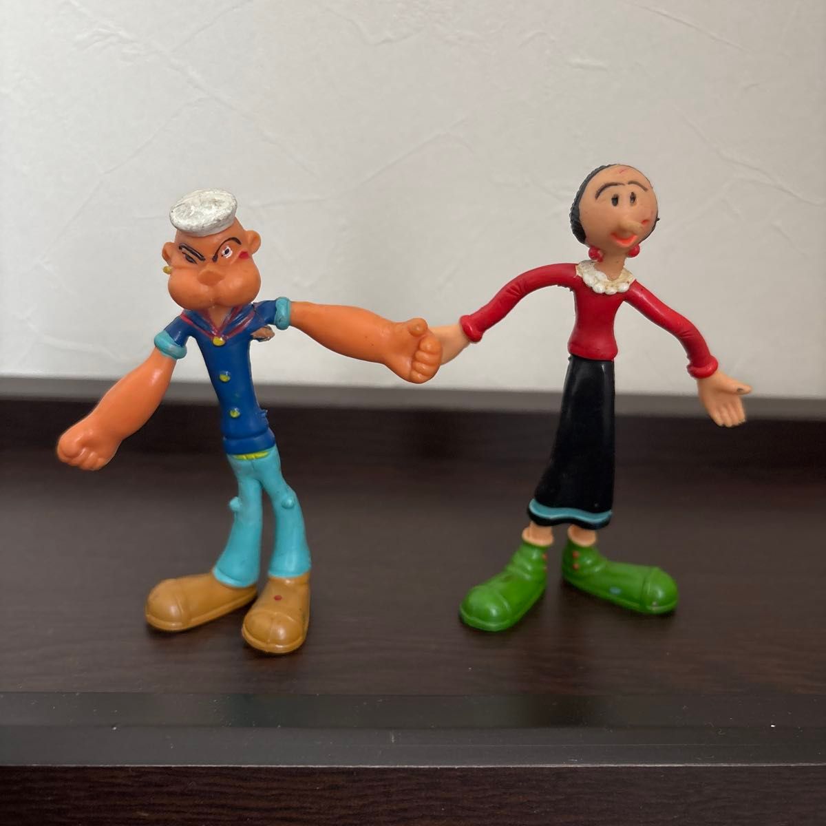ポパイとオリーブ フィギュアセット 昭和レトロ 当時物 くねくね人形