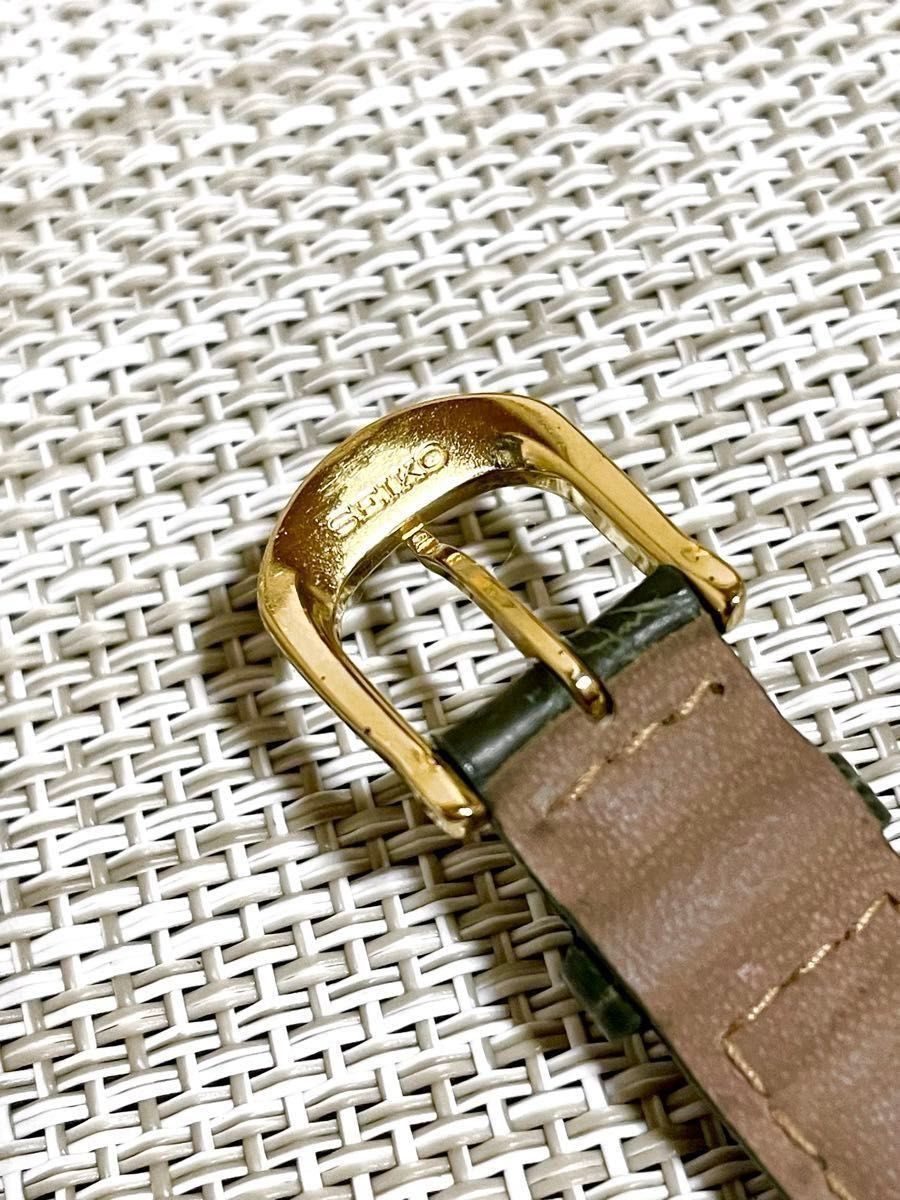 1998年製 美品/稼働]SEIKO NOIE セイコーノイエ/ゴールド/純正ワニ革