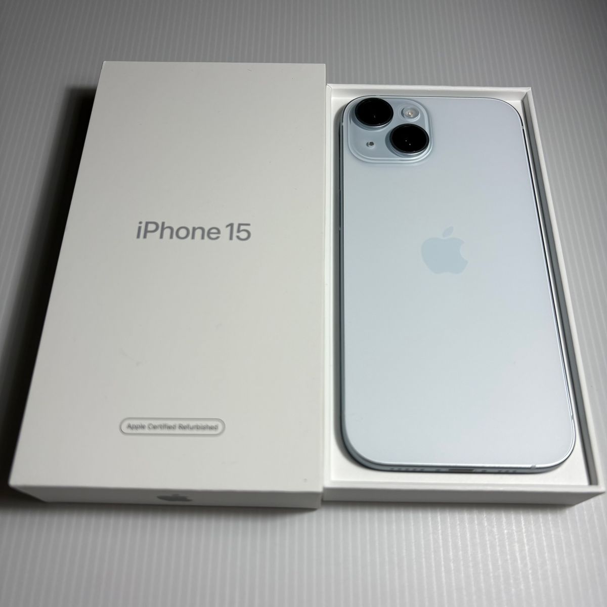 即日出荷】未使用に近い iPhone15 128GB ブルー バッテリー最大容量100