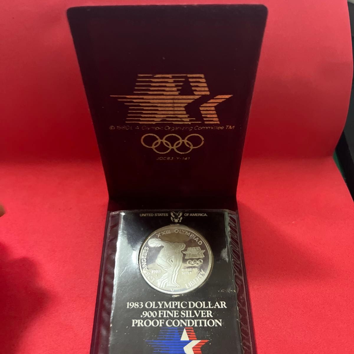 銀貨/プルーフ】1983年 ロサンゼルスオリンピック記念 プルーフ銀貨