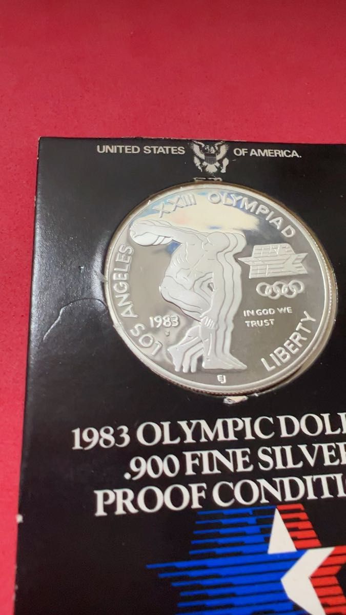 銀貨/プルーフ】1983年 ロサンゼルスオリンピック記念 プルーフ銀貨