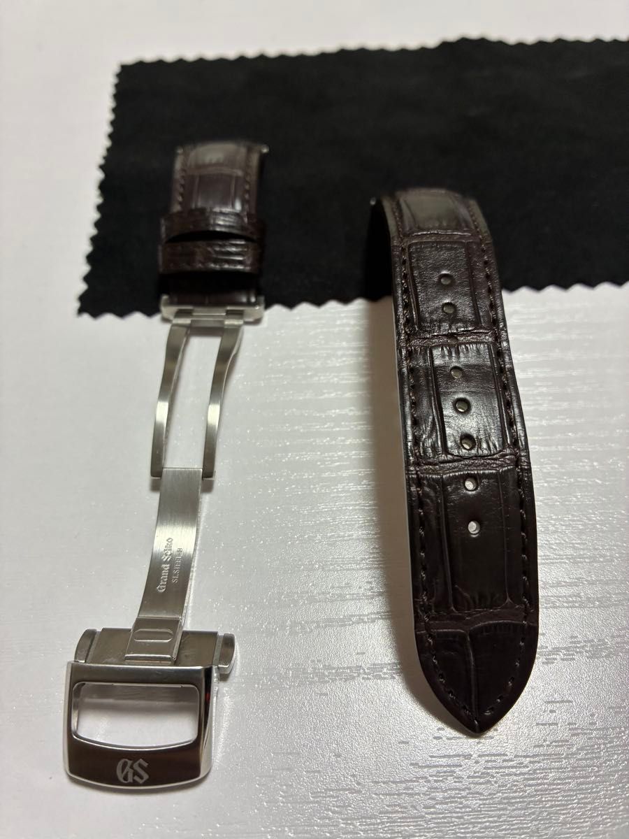 Grand Seiko グランドセイコー レザーベルト 20mm ダークブラウン D