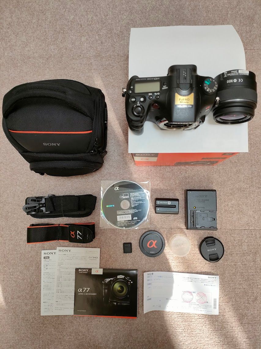 美品】SONY α77 SLT-A77V レンズ・カメラバッグ付 SONY｜Yahoo!フリマ