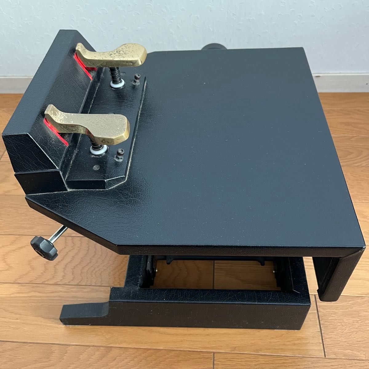 人気モデルM-60】ピアノ補助ペダル ブラック 足台 昇降式 子供用