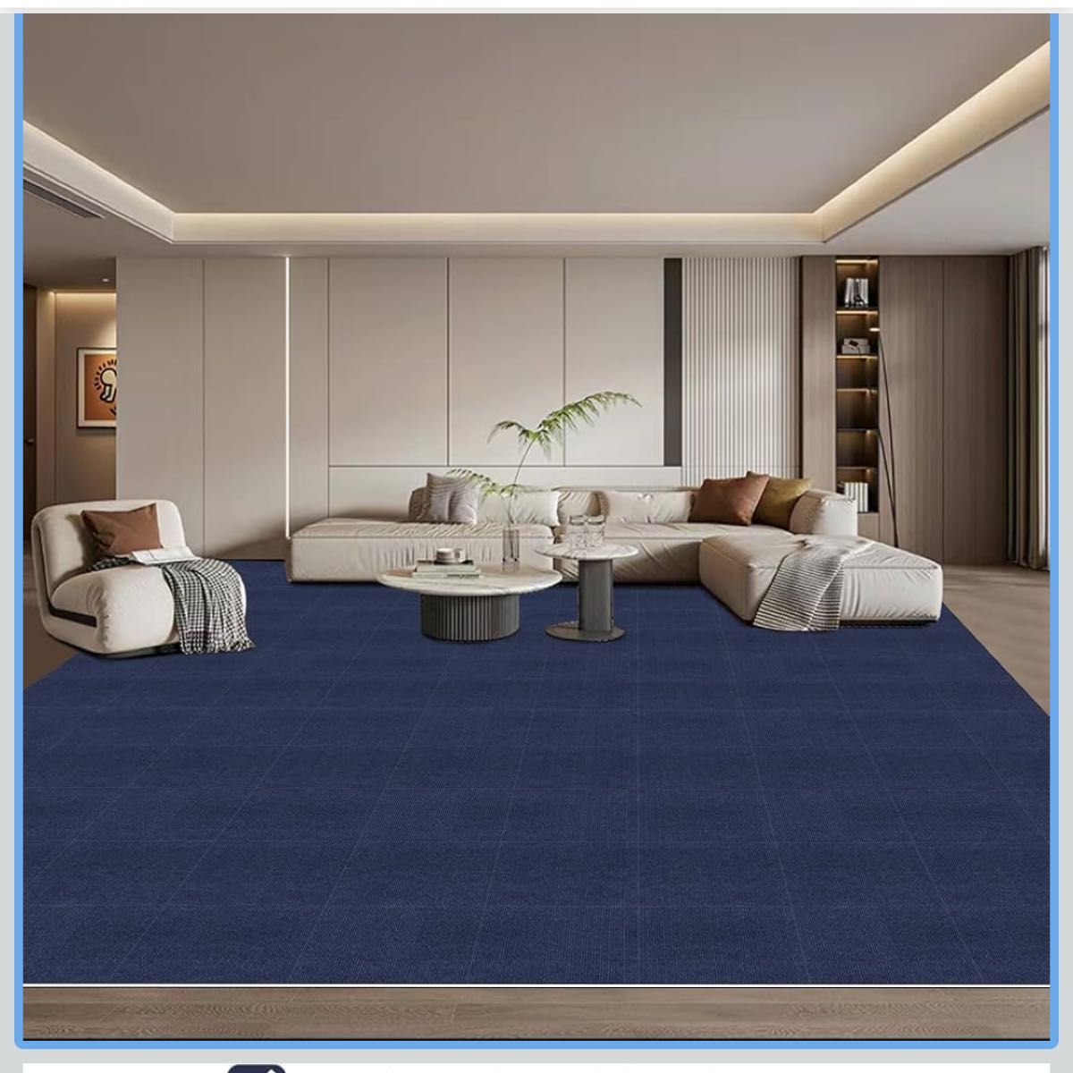 Amazon 限定ブランド】ジョイントマット タイルカーペット ネイビー 30