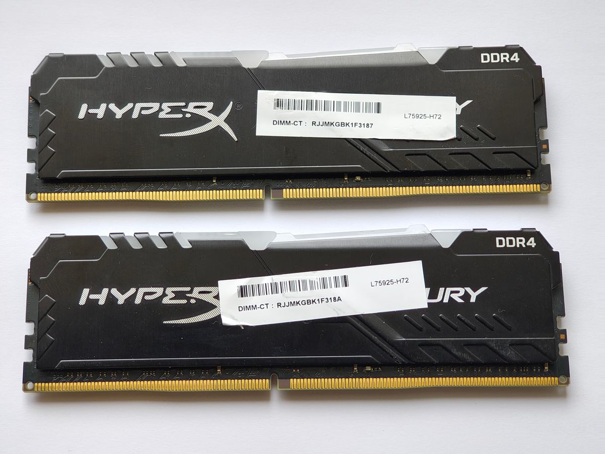Kingston DDR4-3200 32GB(16GB2枚組) ジャンク HyperX Fury