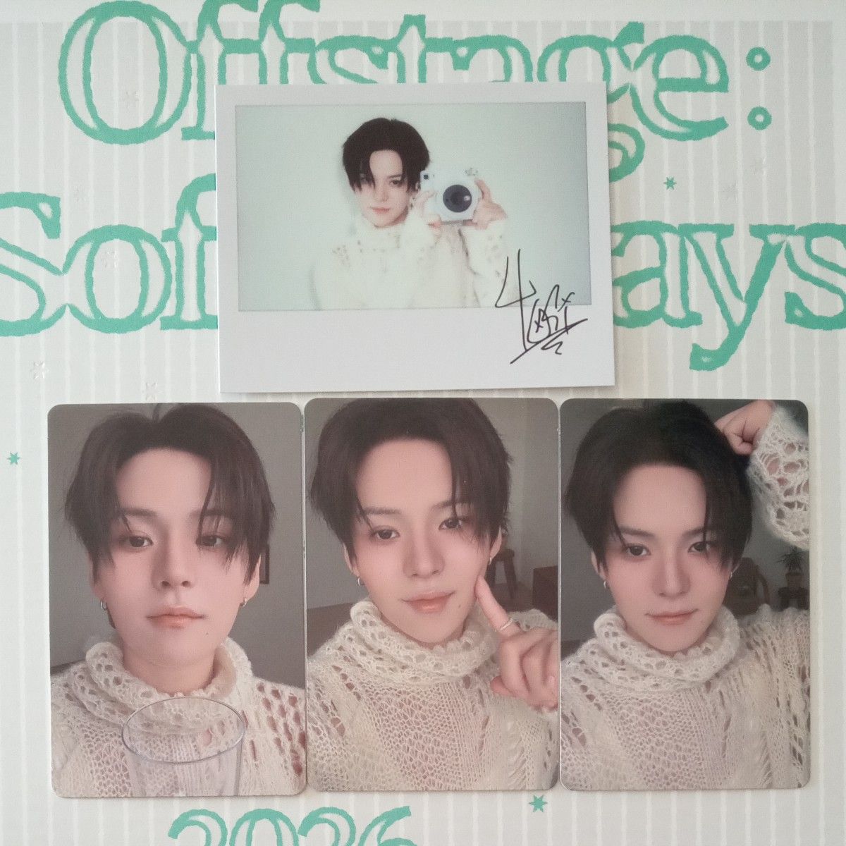 公式 TREASURE ドヨン シーグリ チェキ 2026 直筆サイン入り TREASURE