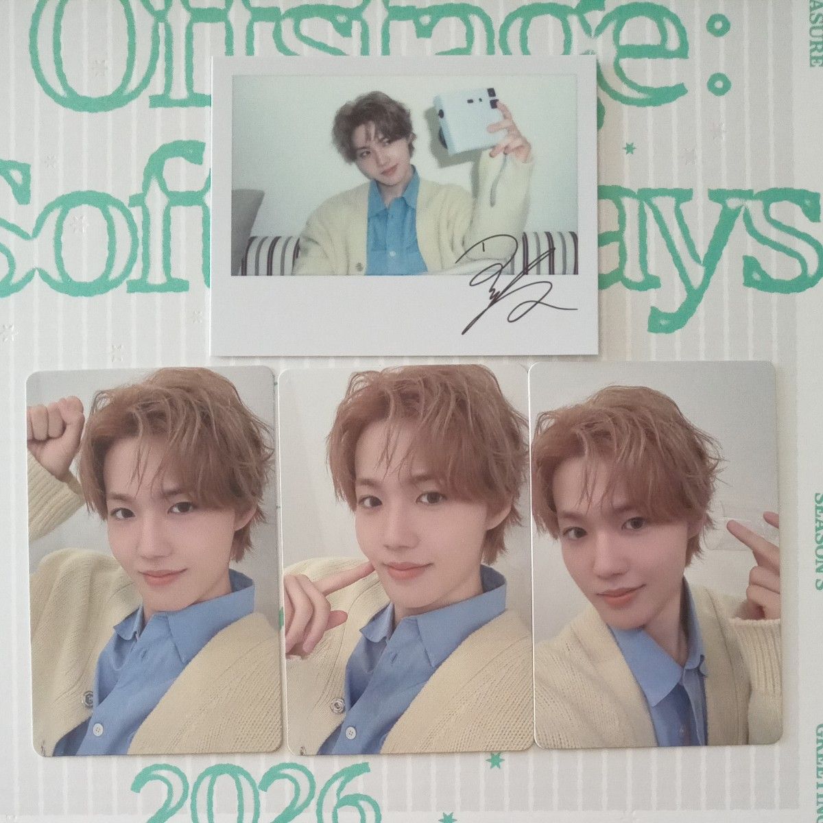 公式 TREASURE ドヨン シーグリ チェキ 2026 直筆サイン入り TREASURE