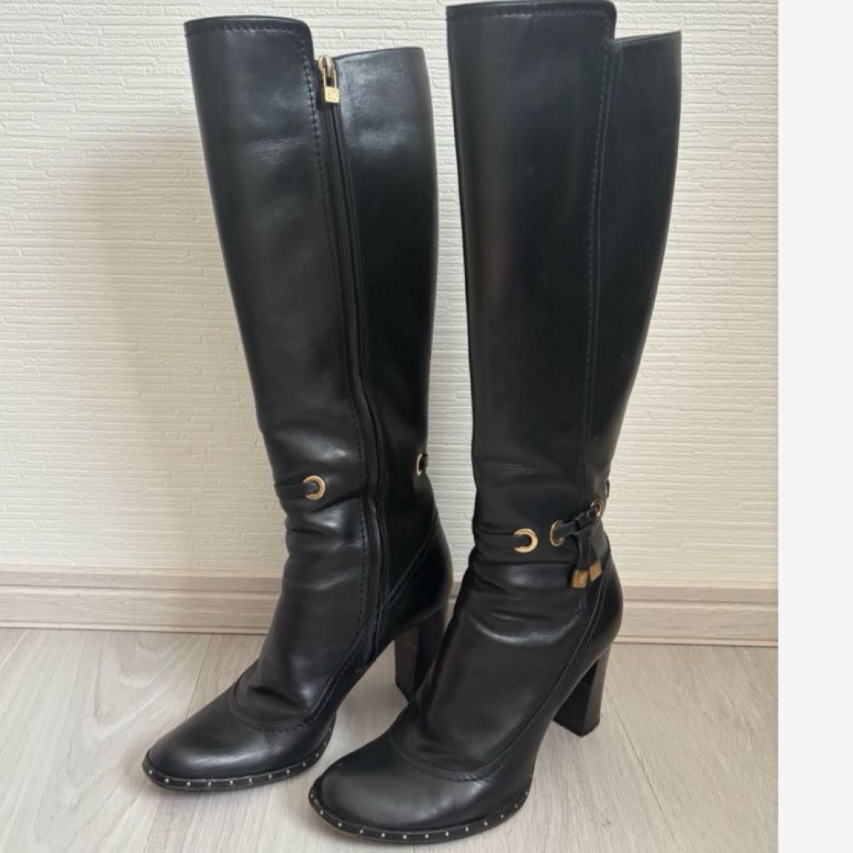 ルイヴィトン ロングブーツ 黒 レザー 正規品｜Yahoo!フリマ（旧PayPay