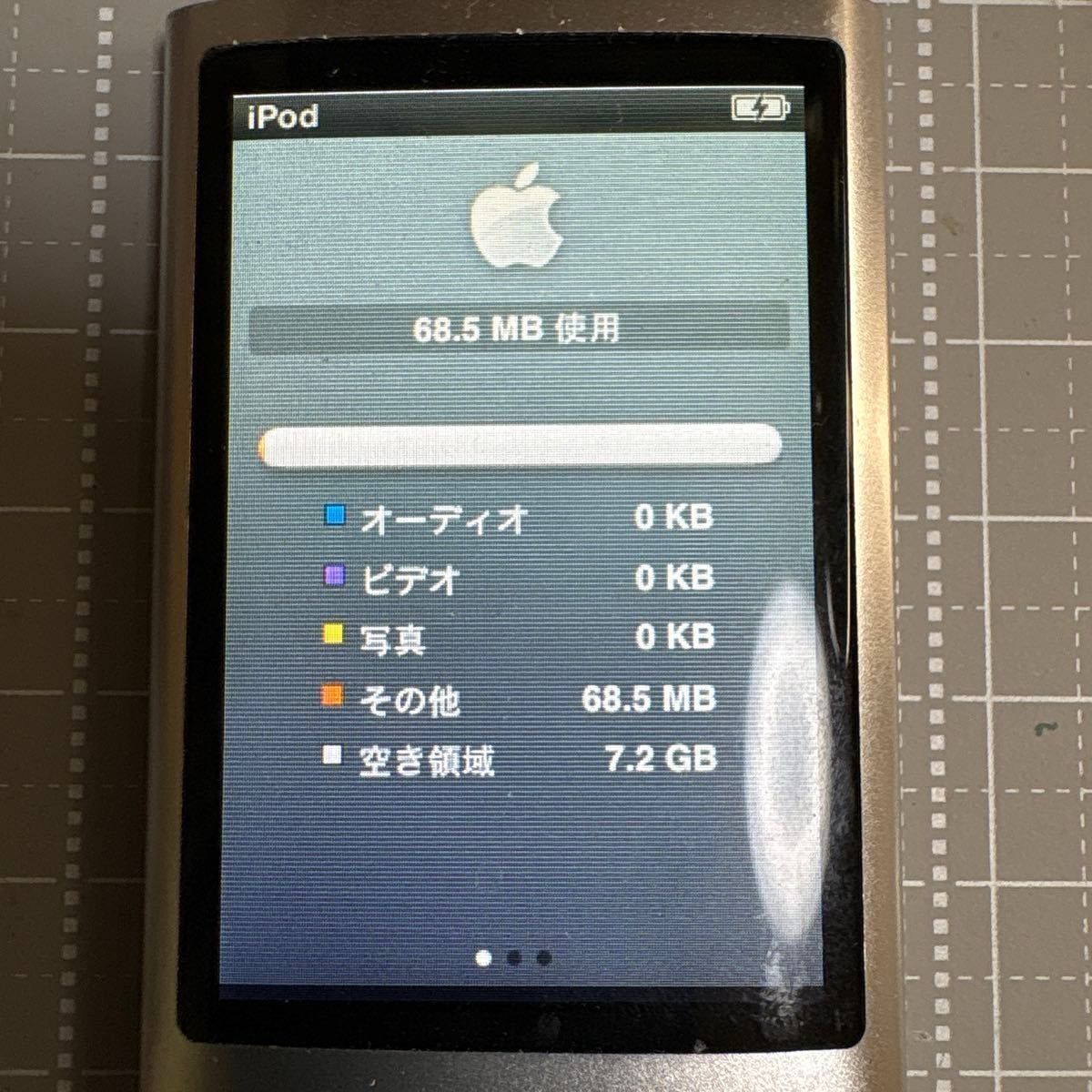 ジャンク iPod nano 第4世代 8GB シルバー Apple デジタルオーディオ