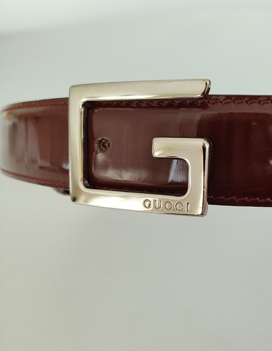 お値下げ GUCCI ベルト ブラウン Gバックル レザー｜Yahoo!フリマ（旧