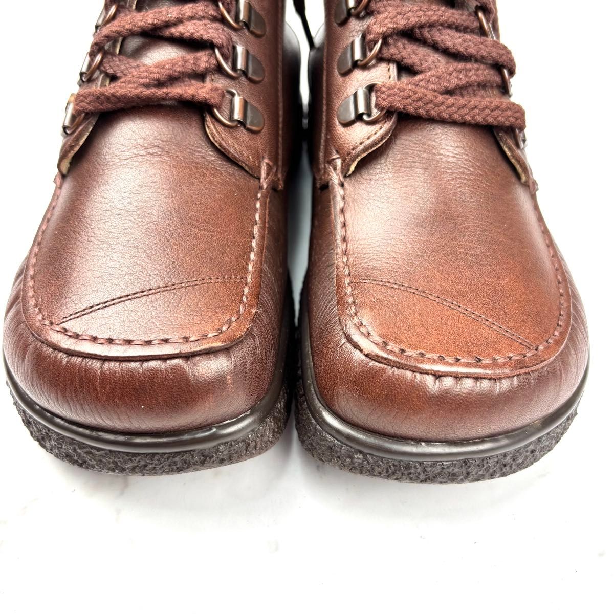 超美品】jacoform ブラウン レザー ブーツ 外反母趾 22 5 本革 ドイツ