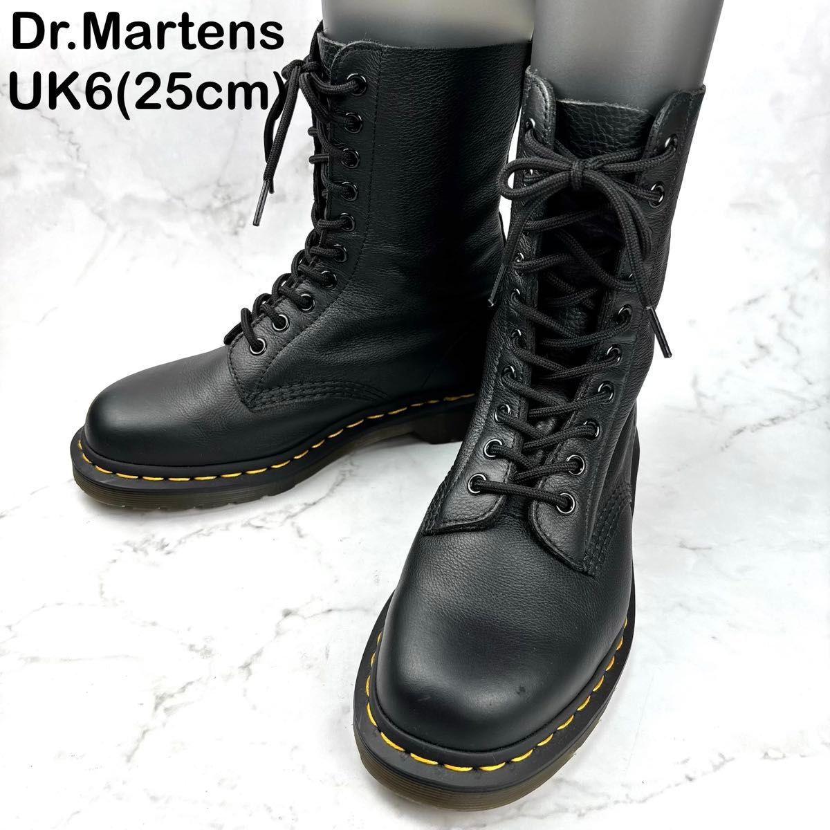 超美品】Dr Martens 黒 ブーツ UK6 レースアップ 10ホール ドクター