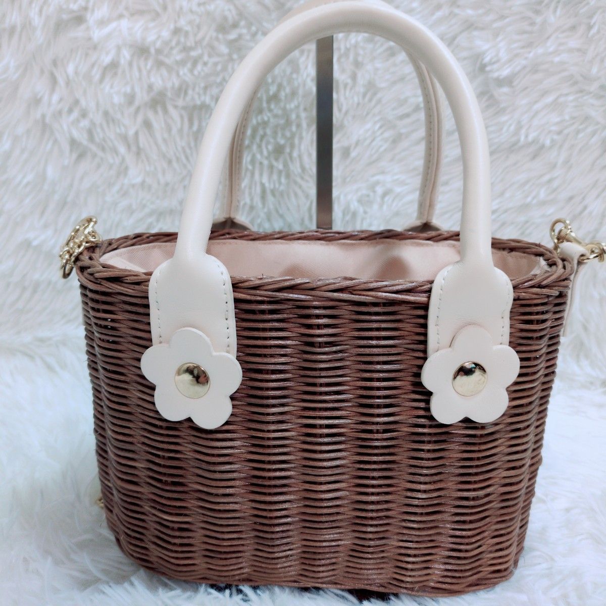 MARY QUANT マリークワント かごバッグ ショルダーバッグ ハンドバッグ