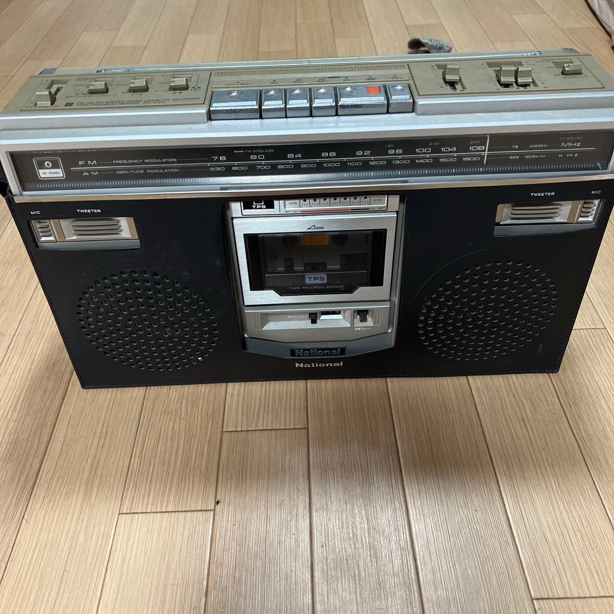 National ナショナル ラジカセ レトロ AM/FM カセット RX-5100 昭和