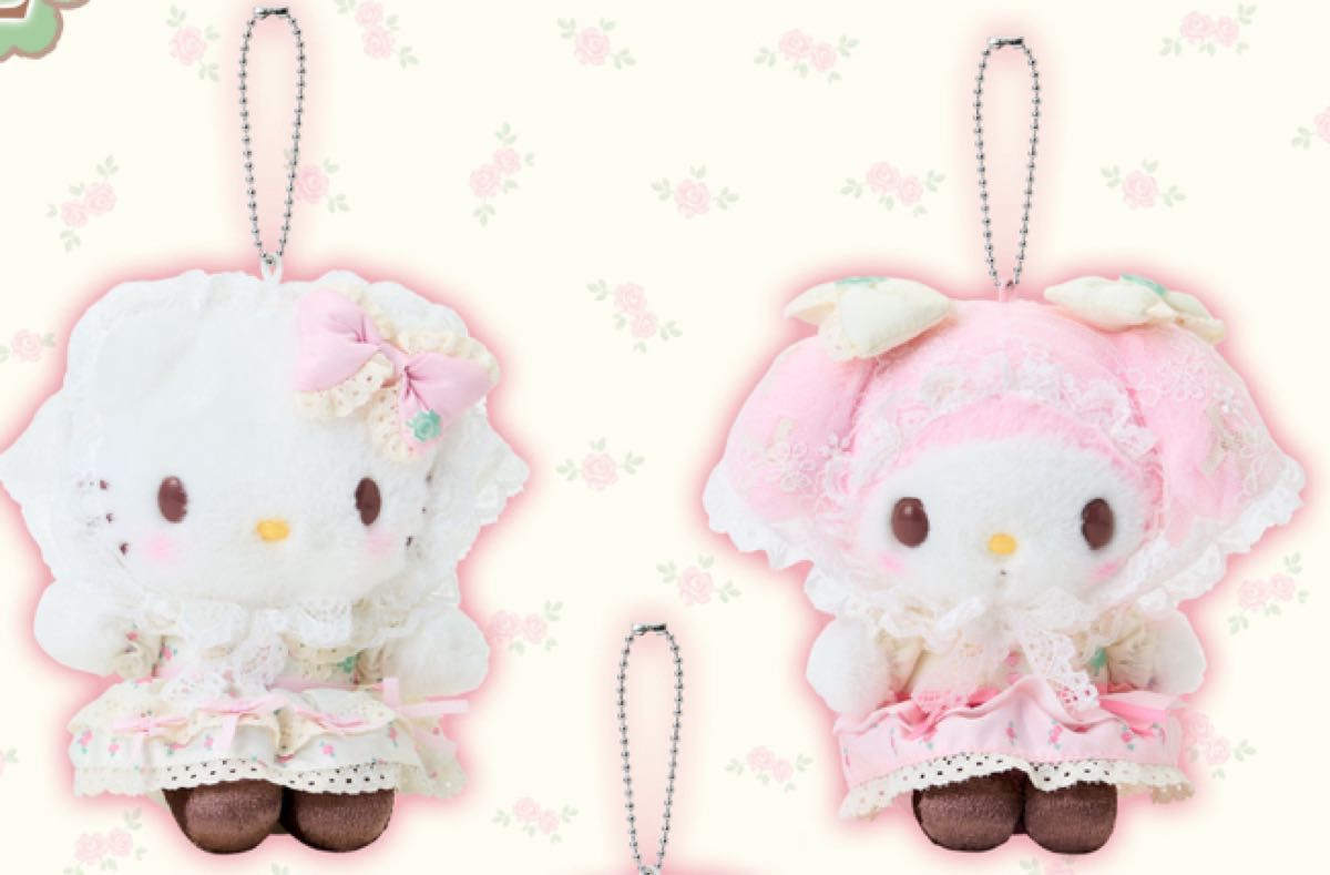 公式購入 フォレストレース キティ マイメロ マスコットホルダー 2個