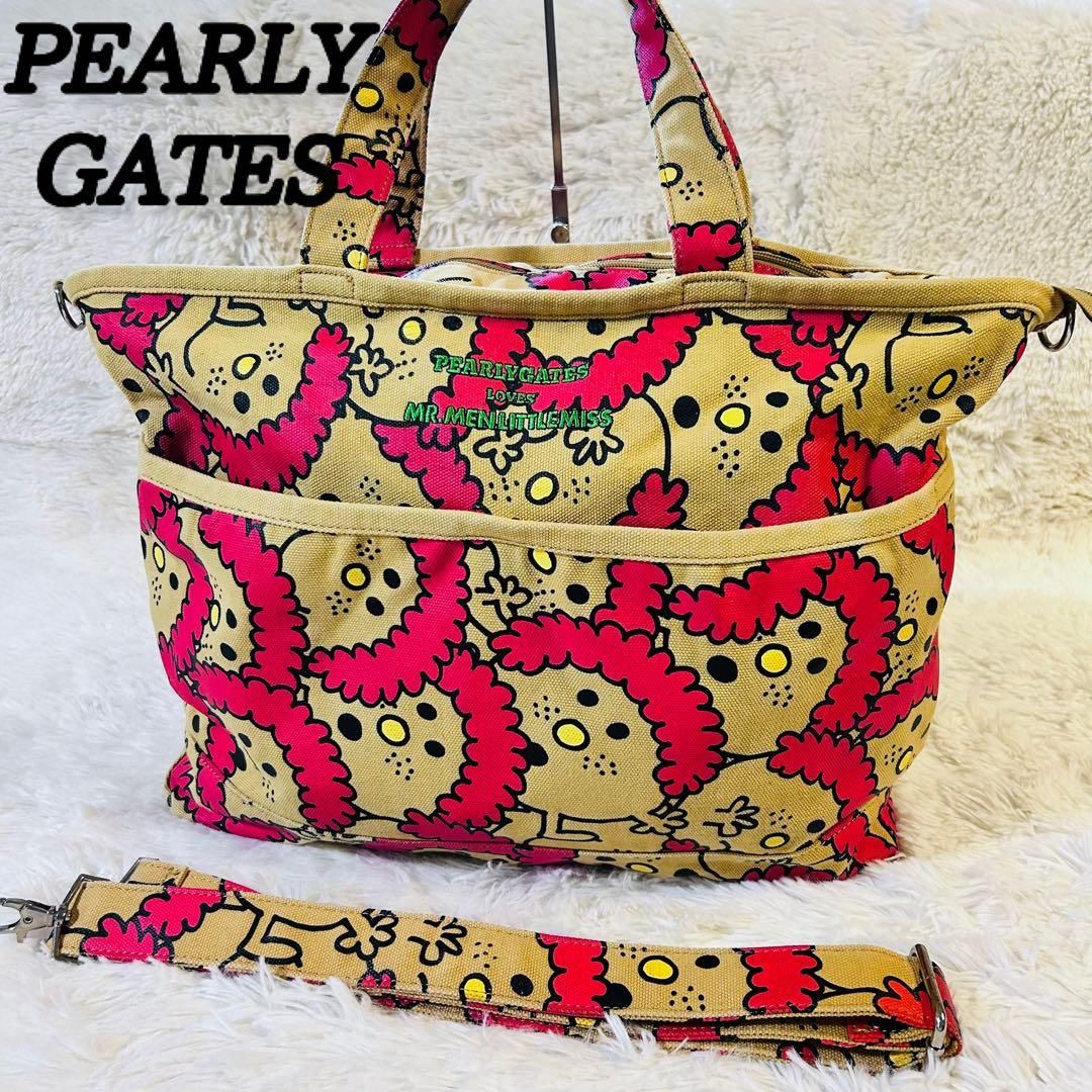 PEARLY GATES パーリーゲイツ ボストンバッグ 完売品 2way 大容量 総柄