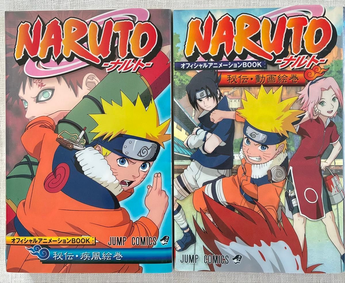 ナルト NARUTO オフィシャルアニメーションブック 秘伝 動画絵巻 疾風