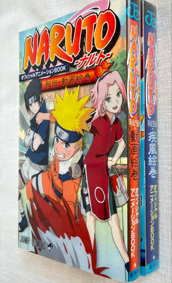 ナルト NARUTO オフィシャルアニメーションブック 秘伝 動画絵巻 疾風