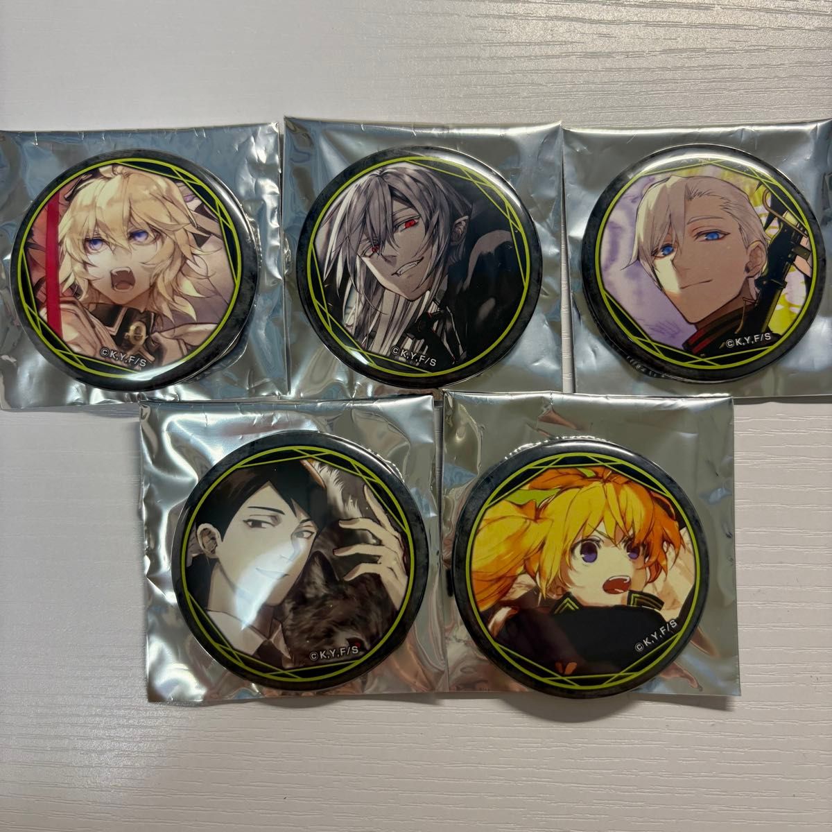 終わりのセラフ OIOI マルイ 缶バッジ 缶バッジコレクション 原作 百夜