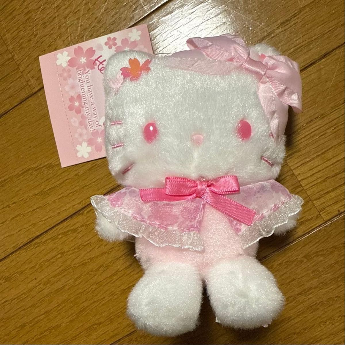 ハローキティ ぬいぐるみ マスコット 桜 2024 新品 さくら サクラ